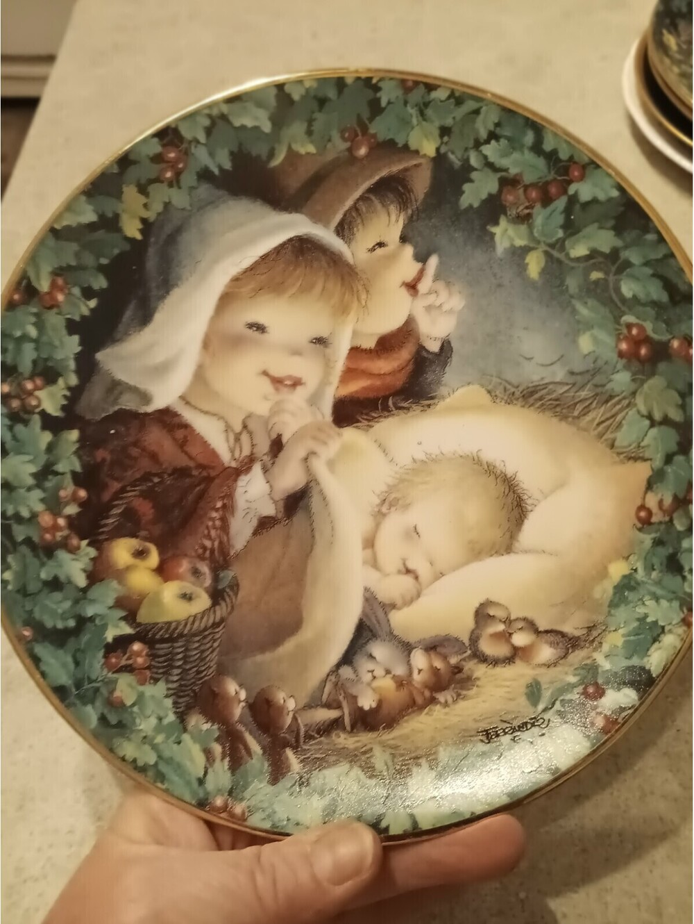 A Child's Christmas by Ferrandiz Asleep in the Hay Hamilton Collection Plate 95